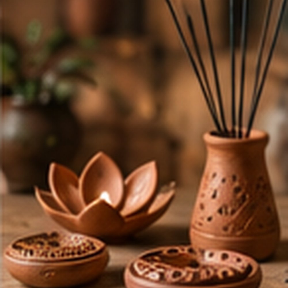 Incense Holder Pair — Mitti Ke Rang