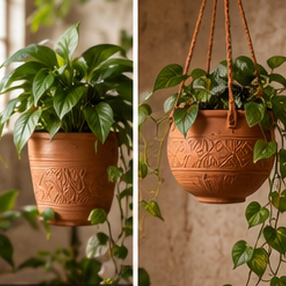 Hanging Clay Pot — Mitti Ke Rang